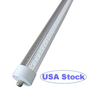 144W T8 V Shaped 8FT LED Tube Light 270 Angle, Single Pin FA8 Base 18000LM 8 Foot Double Side (300W LED Fluorescent Bulbs Replacement),Dual-Ended Power AC 85-277V usastar