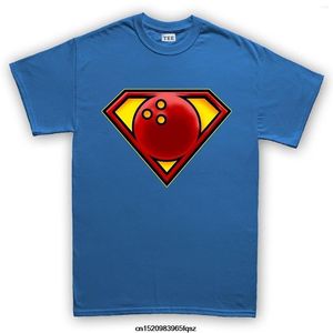 Magliette da uomo Super Bowlinger Pin Bowler Uomo Camicia Uomo Estate Mens Stampa T-Shirt O-Collo Divertente Top Tee