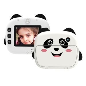 Skrivare Portable Children Instant Thermal Print Camera 2,4 tum Digital Camera Photo Selfie 1080p Videothermal Inkless Printing 3 Rulls