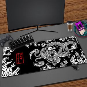 Descansa dragão chinês grande mouse pad acessórios de jogos computador de escritório tapete teclado mousepad xxxl 100x50 pc gamer portátil tapete de mesa