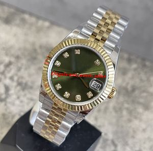 BP Factory Luxury Lady Watches 31mm 278273グリーンダイヤンドアワーマーカーメカニカルオートマチックムーブメント2トーンゴールドスタイルジュビリーブレスレットエレガントな腕時計