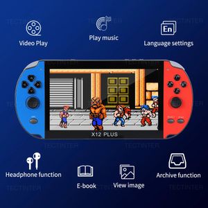 Retro Handheld Game Player Built-in 10000 Games Arcade Game X7/X12 Plus Portable Console Audio Video Game Console AV output