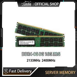 Rams Jingsha DDR4 ECC Reg Memory 4GB 8GB 16GB 32 GB RAM 2133MHz 2400MHz Supporto di memoria del server X99 Motherboard e X99Dual Main Scheda