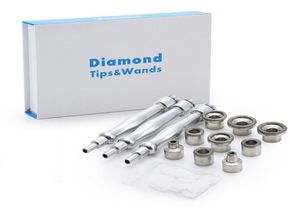Microdermabrasion Diamond TipSwands med 9 st diamantspetsar 3st Wands Cotton Filter för hudskalning 6964163
