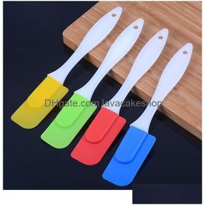Cake Tools Family Kitchen Tool Sile Spata Dining Room Baking Pure Color Siles Scraper Mticolor 0 46Ja J2 Drop Delivery Home Garden B Dhoga
