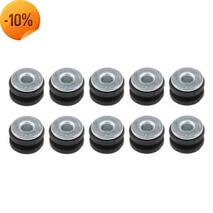 Nya 10st Motorcykelgummi grommets packningssatser bult sortiment set motorcykeldelar för Honda Yamaha Suzuki Motorcykel Grommets