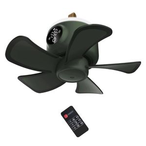 Gadgets 8000mAh 4 Speed Adjustable Camping Hanging Fan with LED Lantern USB Tent Fan