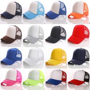 Festliche Party 22 Farben Erwachsene Trucker Cap Erwachsene Mesh Caps Blank Trucker-Hut Verstellbare Hüte DD235