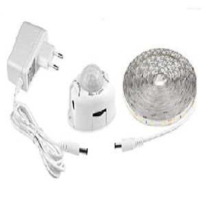 Luci notturne Led Sensore di movimento Letto Strip Light Waterpoor 12V PIR Sotto l'armadio Armadio Mensola da cucina Vetrina Set di lampade a nastro per camera da letto