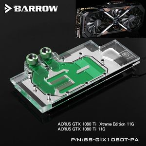 Consoling Barrow Cover Covert Gráfico Block Block Uso para Gigabyte GTX1080TI Xtreme/GVN108Taorus X11GD GPU Radiator RGB para Aura 4pin Light