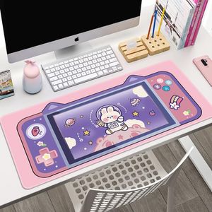 Pads Cat Ear Mousepad Cute Office Computer Desk Mat Table Keyboard Big Mouse Pad Laptop Cushion Desk Nonslip Mat Gamer Mouse Pad