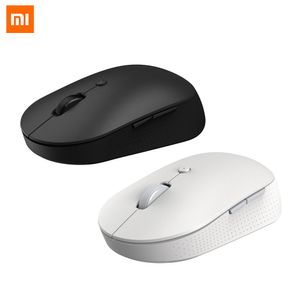 マウスXiaomi MiワイヤレスBluetoothデュアルモードマウスサイレント人間工学に基づいたBluetooth USB Protable Mini Mute Mice for Laptop Computer Office