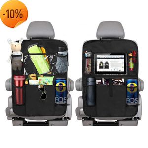 Nuovo organizer per sedile posteriore per auto con supporto per tablet touch screen Protezione per coperchio portaoggetti per sedile posteriore automatico per viaggi su strada per bambini