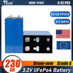 Grade A 3.2V Lifepo4 230Ah Battery Brand New Rechargeable Battery DIY RV Boat Home Energy Storag Cell EU Warehouse Fast Delivery