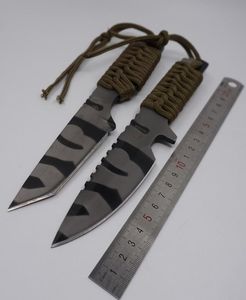 Tam tang sabit bıçak bıçağı küçük düz taktik hayatta kalma bıçakları 440 çelik malzeme st Camo İsviçre Ordu Bıçağı açık kamp hu5846373