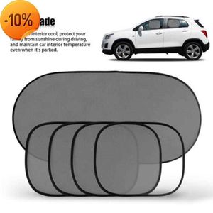 New 5PCS Car Front Rear Side Window Sun Visor Shade Mesh Cover insulation anti-mosquito Fabric Shield UV Protector Sunshade Curtain