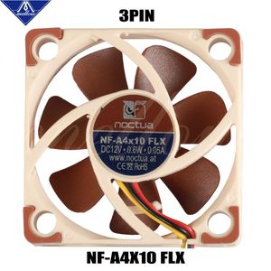 Vanta della stampante 3D a scansione NOCTUA NFA4X10 FLX 5V/12V Ventola di raffreddamento silenziosa premium 4010 (40*40*10mm) per Ender 3 Coolier di raffreddamento a calore 3Pin 3pin