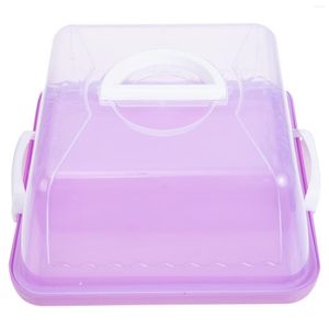 Gift Wrap Cake Box Carrier Container Cupcake Storage Holder Mini Clear Portable Wedding Packing Lock Muffin Favor Hantera bakverk