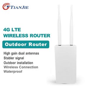 Routery Tianjie Waterproof Outdoor 4G CPE Router 150 Mbps CAT4 ROUTERS LTE 3G/4G karta SIM ROUTER WIFI do aparatu IP/pokrycia WiFi zewnętrznego