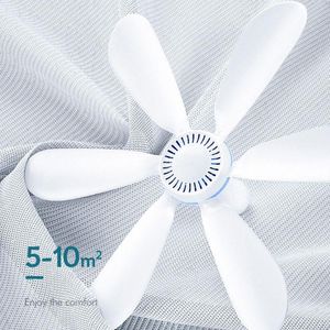 Gadgets AC 220V 20W 6 Leaves 16.5inch Silent Household Dormitory Bed Hanging Fan ON OFF Switch Ceiling Fan Energy Saving Cooling Fan