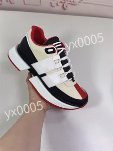 2023 Top Hot Designer Flat Sneaker Trainer أحذية عرضية أحذية جلدية بيضاء تراكب منصة أزياء رجال أحذية رياضية منخفضة