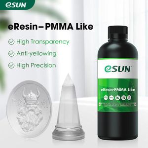 Scanning Sale!eSUN PMMA Like 3D Printer Resin High Transparent Yellowing Resistant Photopolymer Resin LCD 3D Printing 405nm UV Clear