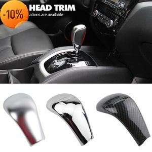 Ny bilutrustningshuvud för Nissan X-Trail Xtrail T32 Rogue 2014-2020 Bilutrustning Huvudskift Knob Cover Gear Shift Handle Ball Collar