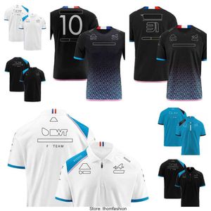 Alpine 2023 F1 New TシャツチームレーサーNo.31およびNo.10 Tシャツファンの男性と女性のためのシャツQuick Dryingカスタマイズ