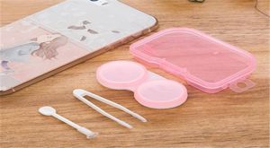 Practical Newest Contact Lens Box Small Lovely Candy Color Eyewear Case Multi Colors Contact Lenses Box Gift Whole2207443