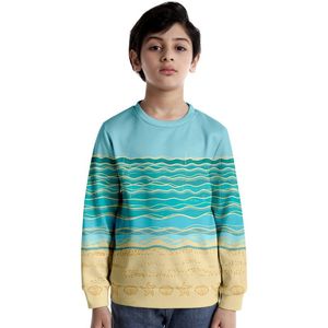 Herren-Kapuzenpullover, Sweatshirts, Unterwasserwelt-Trend, lässig, 3D-Digitaldruck, Erwachsene und Kinder, Rundhalsausschnitt