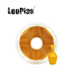 Digitalização Leoplas 1kg de 1,75 mm Filamento de TPU de ouro dourado flexível para FDM Pen 3D Consumíveis de impressão de impressão de material de borracha