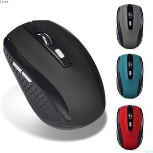 Möss 2022New Wireless Mouse Gaming 2.4 GHz trådlös mus USB -mottagare Pro Gamer för PC Laptop Desktop Computer Mouse Mice Laptops