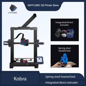 Scansione Stampante FDM 3D Any Cubic AnyCubic Kobra Autoleveling Integrate Direct ExtrUder ad alta precisione Printing Aggiornati Aggiornati Stampanti fai -da -te aggiornate