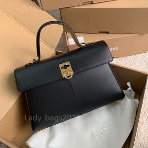 Ny cafunes axelhandväska 5a stor designer väska kvinnor läder hållning plånbok stativ handhållen clamshell litchee mönster messenger trapezoidal crossbody väskor