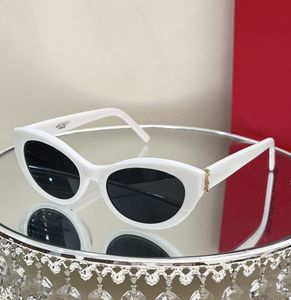 Óculos de sol para mulheres yslllsl M115 Estilista de moda óculos de gato clássico dos óculos de sol dos olhos anti-UV400 de proteção de festas de proteção para festa com caixa