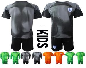 22 23 Детский вратарь футбол футбол Англия Пикфорд Команда Детская одежда младенца Черно -желтый апельсин зеленый