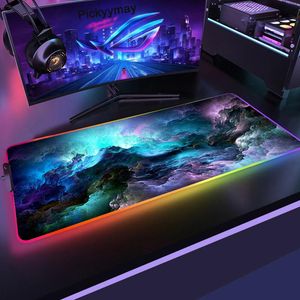 RESTS Space Large RGB MOUSE PAD GAMING MOUSEPAD LED MOUS MAT GAMER MOUSEMATS