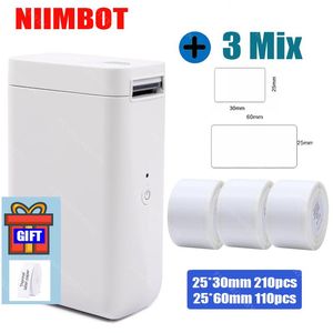 Printers NiiMbot D101 D110 Label Printer Portable Wireless Connection Label Maker Tape for Phone Tablet Easy to Use Office Home