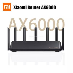 Routers Xiaomi AX6000 AIoT Router 6000Mbs WiFi6 VPN 512MB Qualcomm CPU Mesh Repeater External Signal Network Amplifier Mi Home