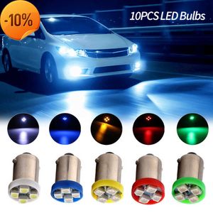 新しいトラック12V 10 PCS BA9S T4W T11 1210 4 SMD LED電球ホワイトブルーレッドグリーンアンバーマップライト4 LEDオートカーライトカーアクセサリー