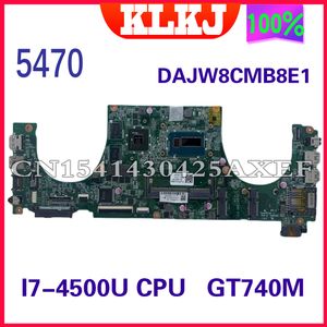 Moderboard DAJW8CMB8E1 Laptop Motherboard för Dell Vostro V5470 5439 5470 Mainboard med i3 i5 i74th CPU GT740M DDR3L 100% fungerar bra