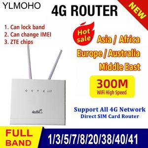 Routrar Ylmoho R311 4G LTE/Wireless WiFi Router 4G/3G USB -modem 300 Mbps WiFi Router med SIM Slot Signal Booster Mobile Hotspots B7 B20