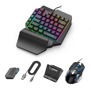 Combos Mobile Controller Gaming Keyboard Mouse Converter PUBG Mobile Controller GamePad Bluetooth 5.0 för Android iOS -adapter