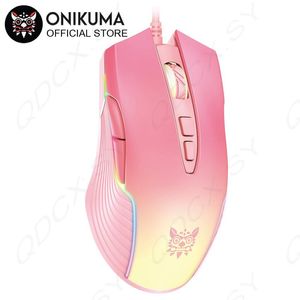 Myszy Gaming Mouse 7 Przyciski Projektowe myszy USB z oddychającymi kolorami LED dla laptopa PC Gamer