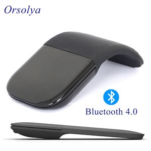 Mäuse Bluetooth Arc Touch Maus tragbare drahtlose faltbare Maus weniger Rausch Slim Mini Computer Optical Mäuse für Laptop Tablet Mac iPad