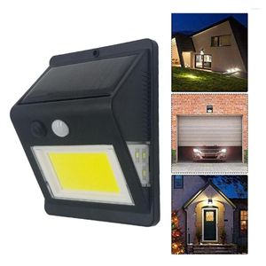 Wall Lamps 46COB Three-sided Solar Waterproof Lamp Human Body Induction Garden Infrared Lawn