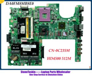 マザーボード高品質CN0C235M Dell Studio 1555ラップトップマザーボードDA0FM8MB8E0 C235M PM45 HD4500 512MB GPU DDR2 100％テスト