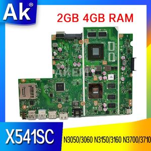Motherboard X541SC Laptop motherboard For Asus X541S D541SC Notebook mainboard GT810M N3050 N3060 N3150 N3160 N3700 N3710 CPU 2GB 4GB RAM