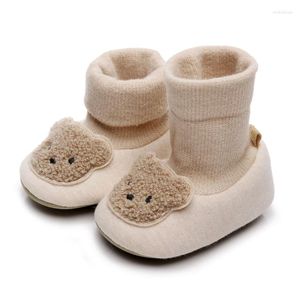 Erste Wanderer Frühling und Herbst Baumwolle Material bequeme Wanderschuhe Baby weiche Sohle rutschfeste Cartoon atmungsaktive Kleinkinder