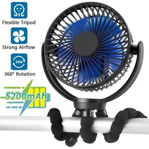 Hayranlar Pil Taşınabilir Fan Tablası Mini USB Fan Babalık Yatağı Fan Bebek Yaz Temelleri Esnek Tripod ile Xiaomi için El Taşınır Fan